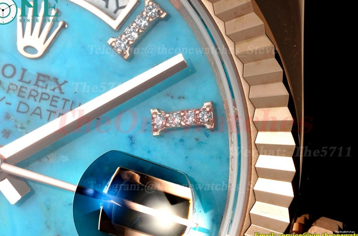 Turquoise DayDate RG RG Pres 36mm Dial RAF A2836 0313